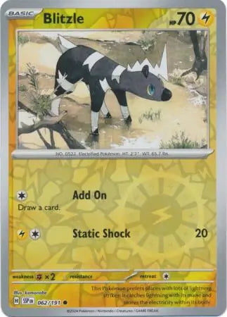 Surging Sparks Blitzle #62/191 reverse holo